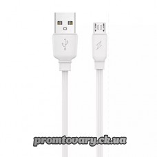 Кабель USB AM/micro USB 1м Jellico В15 3.1А білий