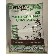 Грунт універсальний 10л. Eco plus РН5,5-6,5 (верх.торф,низ.тофрф,мікроелементи) /шт