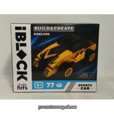 Конструктор КH52 77+ елемент. Sport car Конструктор КH52 77+ елемент. Sport car