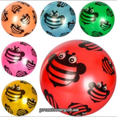 М'ячик резиновий дит. MS 1903 9дюйм. Бджілка